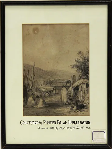 Image: "Courtyard in Pipitea Pa at Wellington"