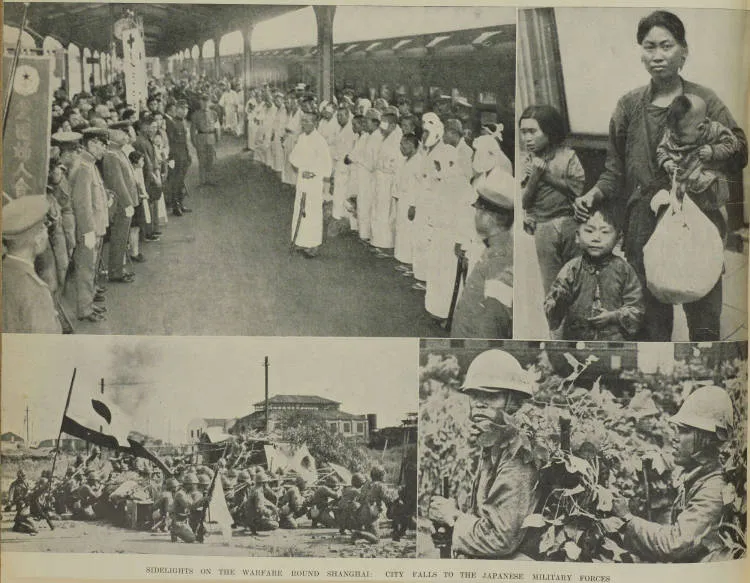 Sidelights on the warfare round Shanghai: city falls to the Japanese military forces