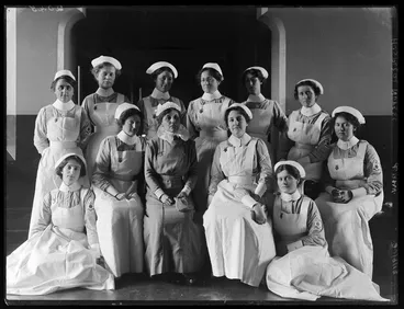 Image: Group portrait of nurses from Christchurch hospital