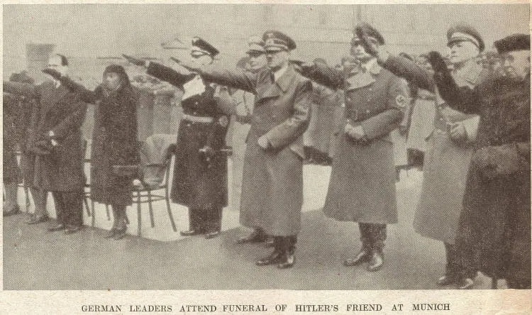 German leaders attend funeral of Hitler's friend at Munich