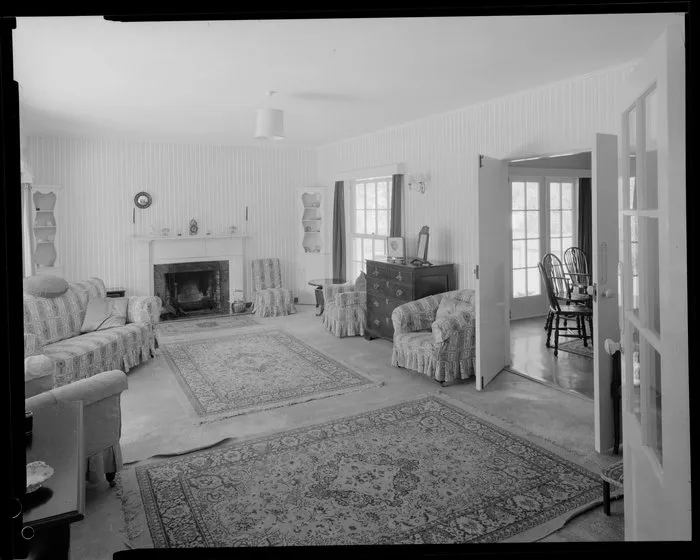 Bundon Burke house, living room, Wellington