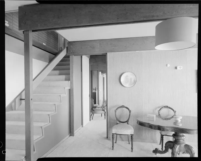 Unidentified house enterior, hall