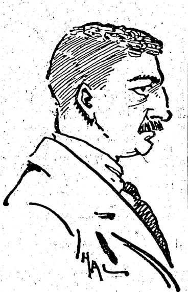 Image: HAROLD GLADSTONE BROWN -.1 ", ; (Charged With Murder). \ (NZ Truth, 26 April 1913)