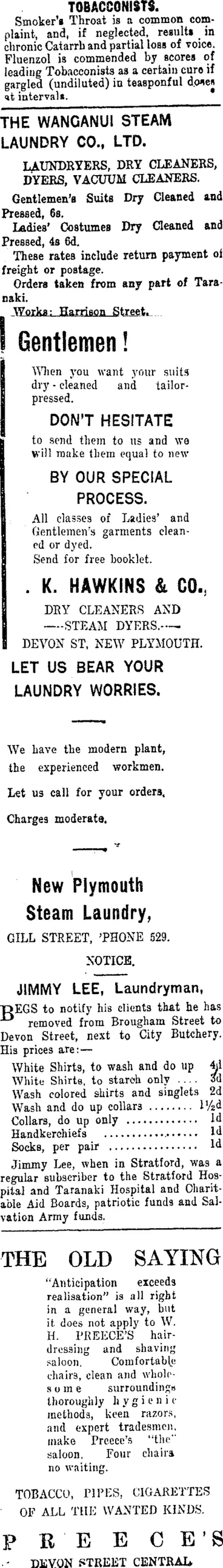 Image: Page 8 Advertisements Column 2 (Taranaki Daily News 25-11-1915)