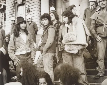 Image: Maoritanga - Scenes from Maori Life, Maori Land March.