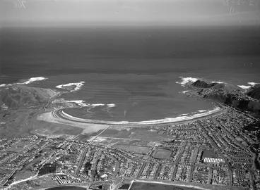 Image: Aerial view of Lyall Bay, Wellington