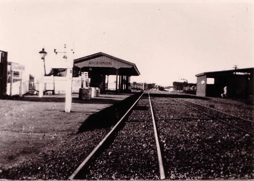 Shannon Railway Station, looking south, c.1920's