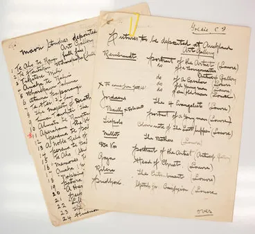 C.F. Goldie - Barr Correspondence and Lists of Works Image: C.F. Goldie - Barr Correspondence and Lists of Works