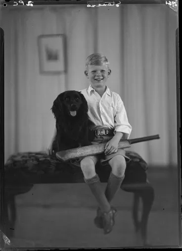 Image: Stevens, Boy & Dog