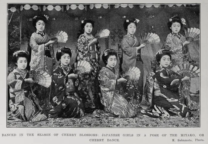 Danced in the season of cherry blossoms