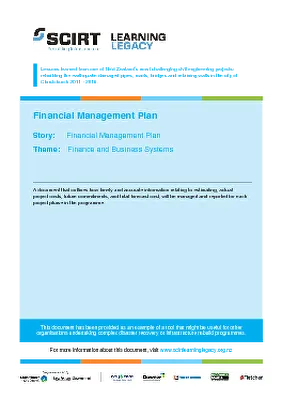 Financial Management Plan