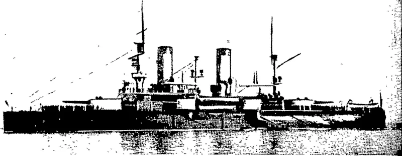 THE RUSSO-JAPANESE WAR: LOSS OP THE RUSSIAN BATTLESHIP  PETROPAVLOVSK.  The terrible disaster to the Petropavlovsk at the entrance to Port Arthur makes another gap in the already weakened Russian navy. Besides Admiral Makaroff, the commander of the fleet, 850 officers and men went down with the battleship. As there are many conflicting accounts, it is hard to Bay whether the ship was torpedoed or struck a mine while retiring before the Japanese fleet, and1 preparing to re-enter .Port Arthur. (Otago Witness, 20 April 1904)