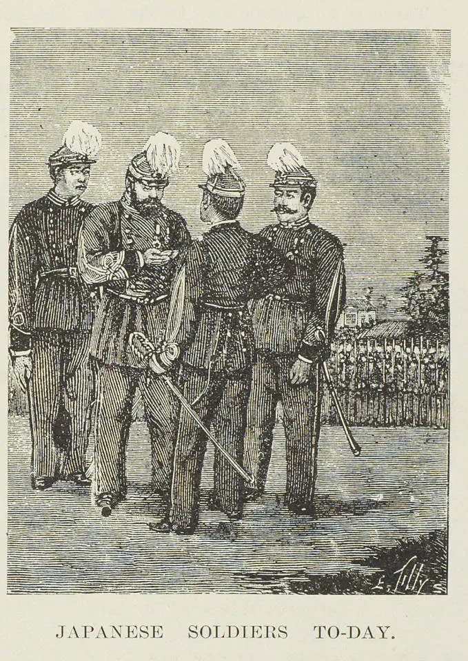 Japanese soldiers to-day