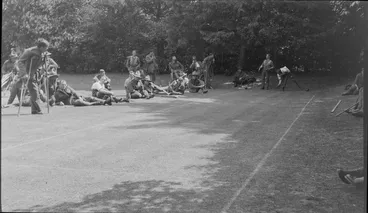 Image: Amputee soldiers playing lawn bowls