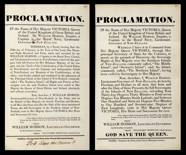 Proclamations of sovereignty over Aotearoa New Zealand, 21 May 1840