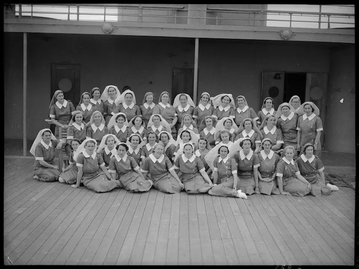 Nursing sisters 3 NZGH en route to Egypt
