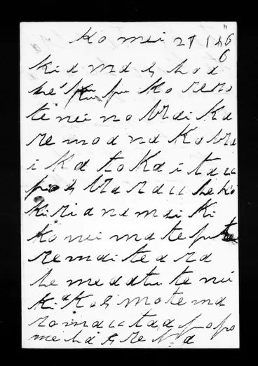 Image: Letter from Pitiera Kopu to McLean