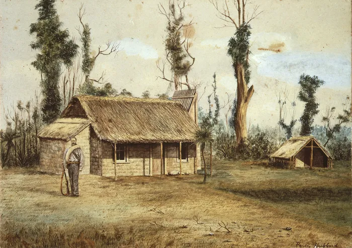 Hubbard, Percy :Orderly room N.Z.A.C. Parihaka 1883