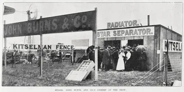 Image: John Burns and Company's exhibit at the Auckland Agricultural Show