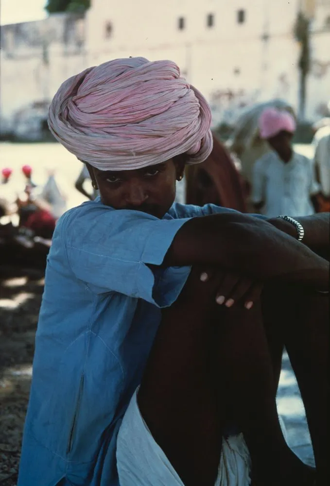[Young man with pink turban. (From the series 'Monsoon')]