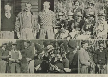 Image: South Auckland golfers compete in the Edwin Blyde Cup competition: snapshots at St. Andrews links, Hamilton, on Saturday