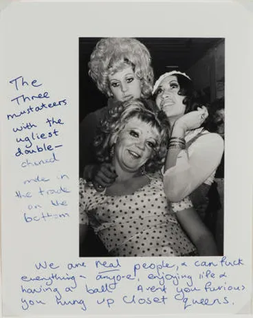 Image: Tina, Dianne and Tracy Karl at 'Gay Lib Dance Party', 1974