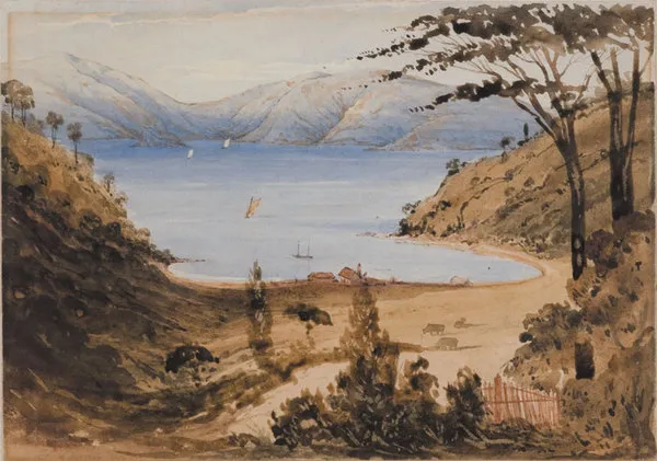 Port Underwood. Jacky Guard’s house. Grave of Rangiawa.