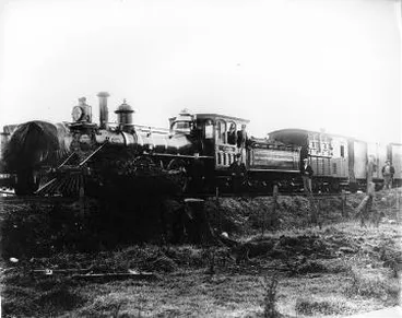 Image: K Class locomotive 96 pulling a train : photograph
