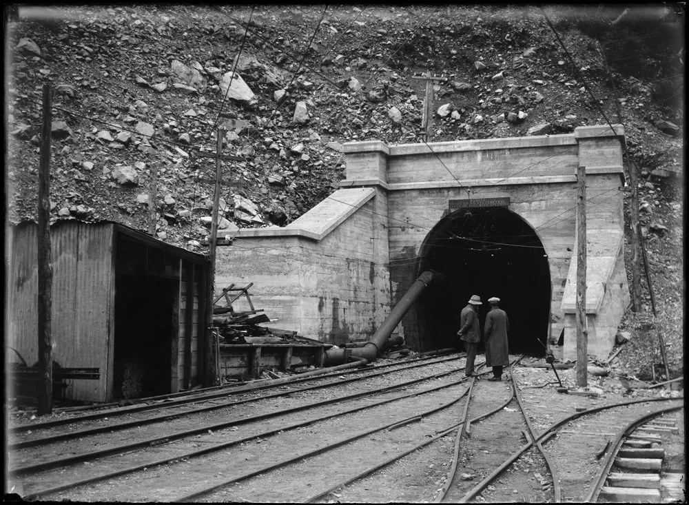 North-west portal of Otira Tunnel.