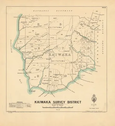 Image: Kaiwaka Survey District [electronic resource] / W.A. Nicholson, delt.