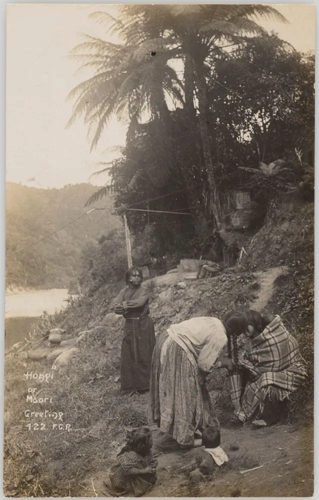 "Hongi" or Maori Greeting