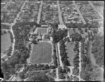 Image: Christ's College, Christchurch, from the air