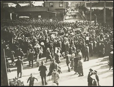 Image: Edward Prince of Wales visiting Patea, New Zealand