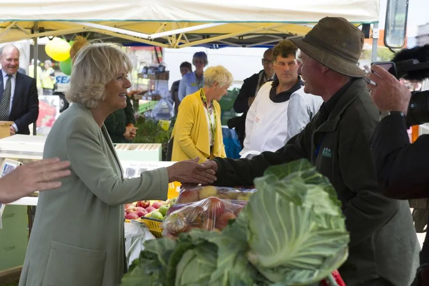 Prince Charles & Camilla Duchess of Cornwall visit to Feilding