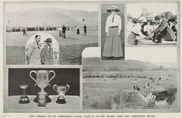 Image: Final struggle for the championship - closing stages of the New Zealand Ladies' Golf Championship meeting