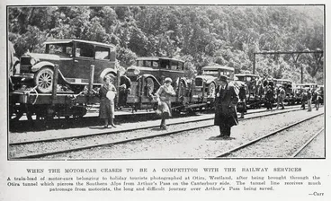 Image: When the motor-car ceases to be a competitor with the railway services