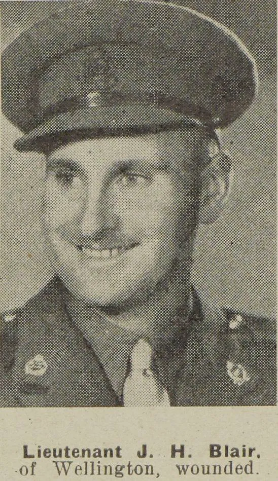 Lieutenant J. H. Blair, of Wellington, wounded
