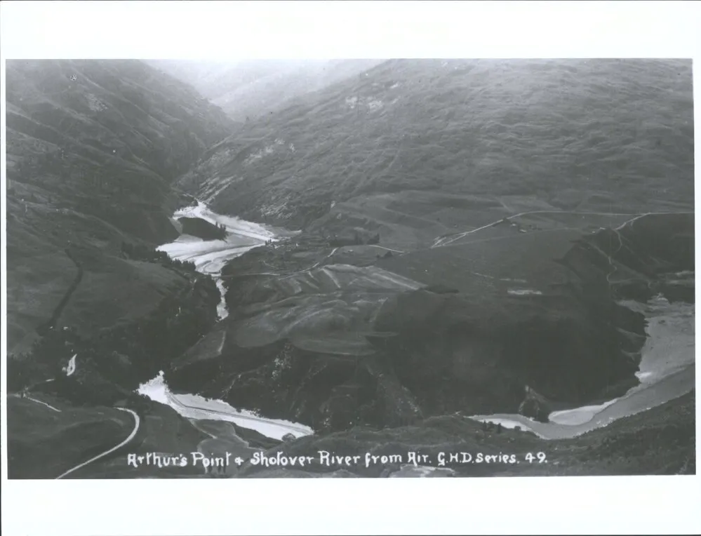 Arthur's Point & Shotover River from Air