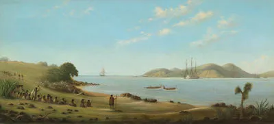 Landing of Lieutenant Governor Hobson at Waitangi