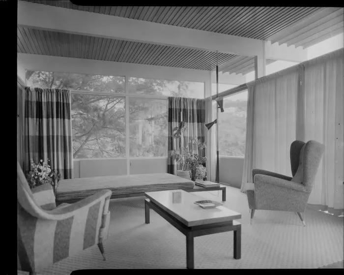 Living room interior, Winkler house, Wellington