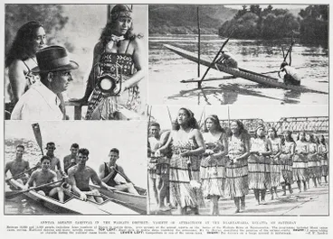 Image: Annual aquatic carnival in the Waikato district: variety of attractions at the Ngāruawāhia Regatta on Saturday