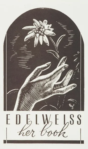 Image: Bookplate: Edelweiss.