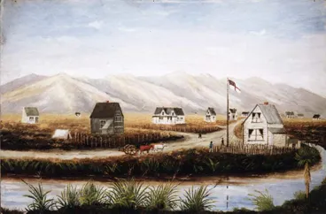 Image: Painting: Christchurch, Canterbury , NZ