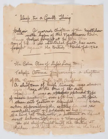 C. F. Goldie Manuscript Notes on Paintings Image: C. F. Goldie Manuscript Notes on Paintings