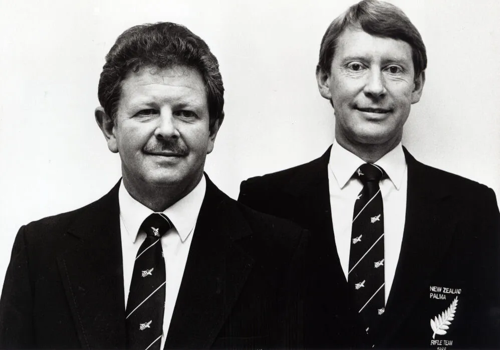 Rifle shooting; Ken Meade, John Whiteman in New Zealand Commonwealth Games team.