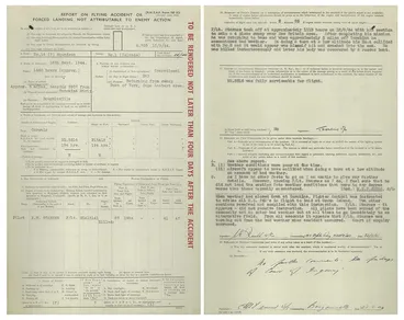 Image: RNZAF Crash Reports, Torokina, Bougainville (1944)