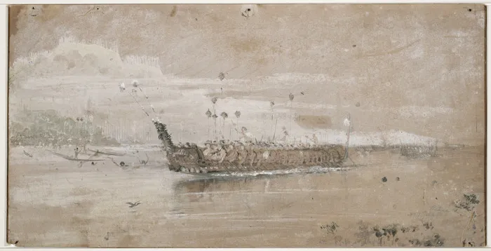 Artist unknown :[The return of Hongi. 1860s]