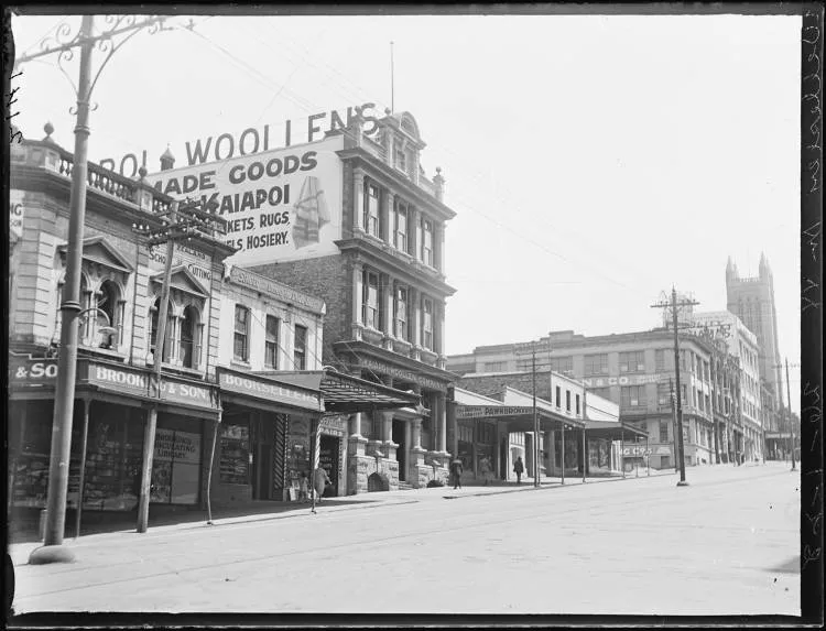 Wellesley Street West, Auckland Central, 1928