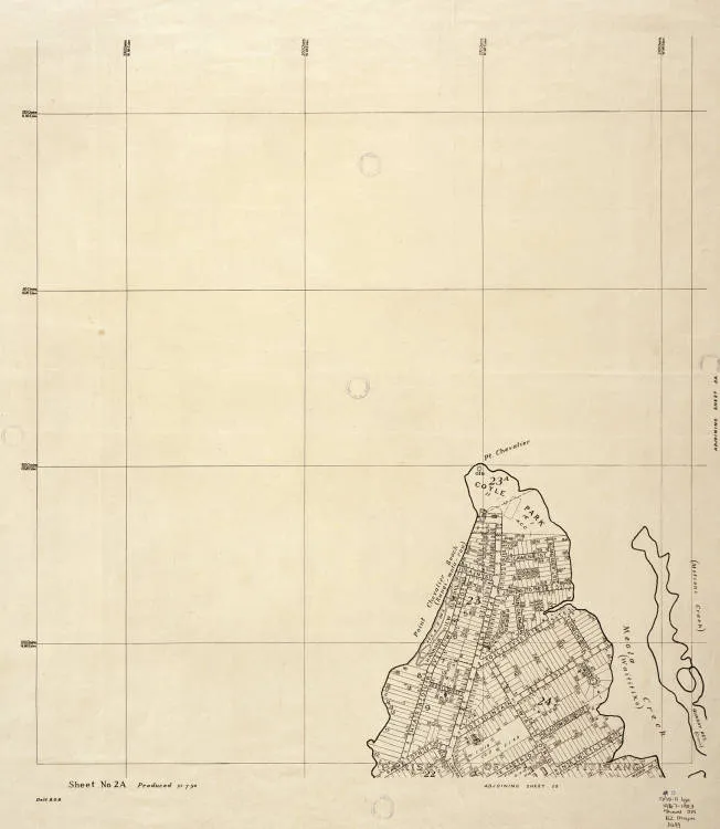 Auckland City Council planning map, sheet No. 2A