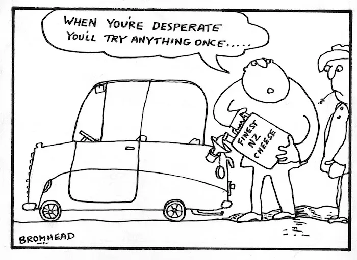 Bromhead, Peter, 1933- :When you're desperate you'll try anything once. 29 September 1977.